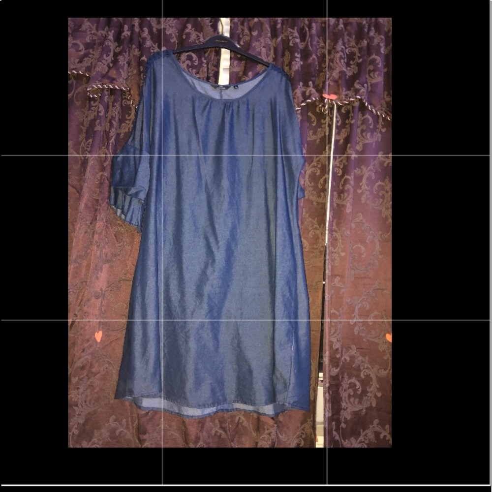 A Mia Gabrielle Denim Dress Size:2X